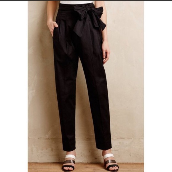 Anthropologie Pants - Anthropologie Cartonnier Paperbag Bow tie Pants 6